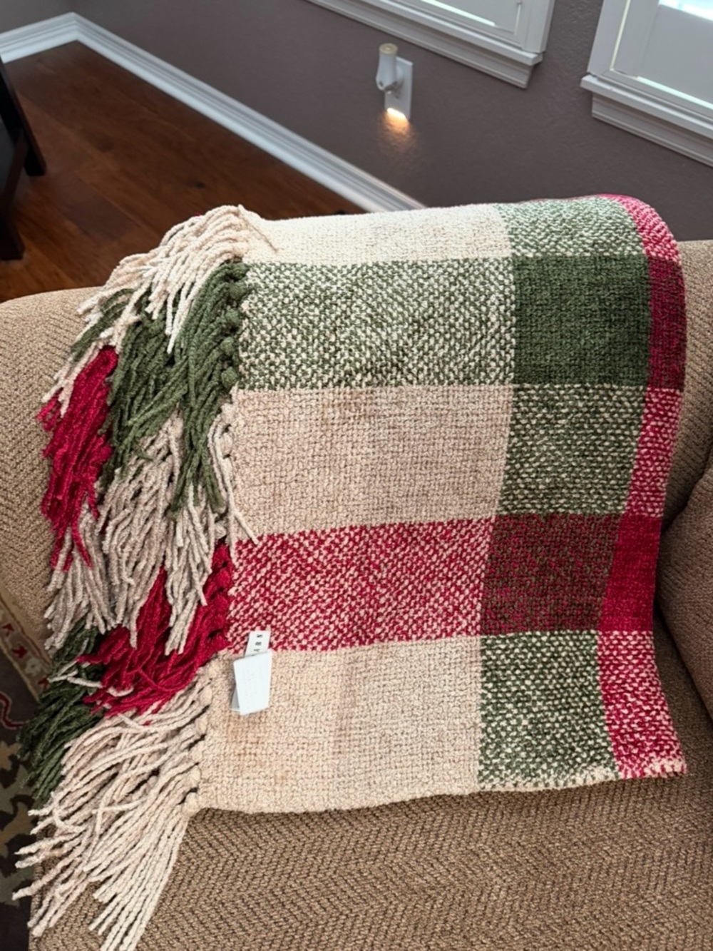 Pottery Barn chenille throw